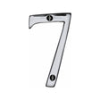 Heritage Brass Door Furniture Polished Chrome / Numerals / 7 Heritage Brass - Numeral 7 Face Fix 76mm (3") Polished Chrome Finish