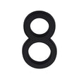 Heritage Brass Door Furniture Matt Black / Numerals / 8 Heritage Brass - Numeral 8 Concealed Fix 76mm (3") Matt Black