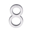 Heritage Brass Door Furniture Polished Chrome / Numerals / 8 Heritage Brass - Numeral 8 Concealed Fix 76mm (3") Polished Chrome finish