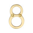Heritage Brass Door Furniture Satin Brass / Numerals / 8 Heritage Brass - Numeral 8 Face Fix 51mm (2") Satin Brass Finish