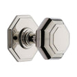 Heritage Brass Door Furniture Polished Nickel / Octagonal Centre Door Knob Heritage Brass - Octagon Centre Door Knob 3" Polished Nickel Finish
