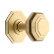 Heritage Brass Door Furniture Satin Brass / Octagonal Centre Door Knob Heritage Brass - Octagon Centre Door Knob 3" Satin Brass Finish