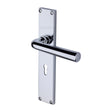 Heritage Brass Door Furniture Polished Chrome / Std. Lock Handles Heritage Brass - Octave Lever Lock Door Handle on 200mm Plate Polished Chrome finish