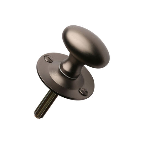 Heritage Brass Locks & Latches Matt Bronze / Turn for Rack Bolt Heritage Brass - Oval Thumbturn w/o Bolt Matt Bronze Finish