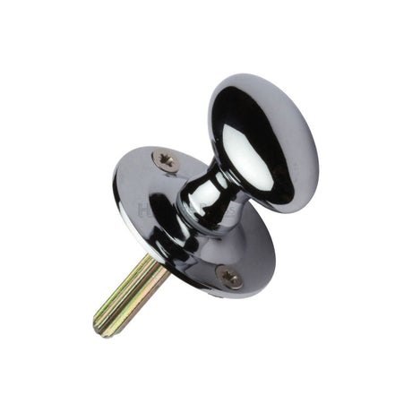 Heritage Brass Locks & Latches Polished Chrome / Turn for Rack Bolt Heritage Brass - Oval Thumbturn w/o Bolt Polished Chrome Finish