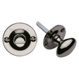 Heritage Brass Door Furniture Polished Nickel / No Heritage Brass - Oval turn with release Polished Nickel Finish
