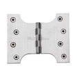Heritage Brass Hinges Satin Chrome / Parliament Hinges / 4" x (102mm) Heritage Brass - Parliament Hinge Brass 4" x 3" x 5" Satin Chrome Finish
