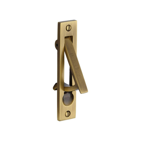 Heritage Brass Door Furniture Antique Brass / Door Edge Pull Heritage Brass - Pocket Door Edge Pull Antique Brass Finish