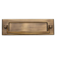 Heritage Brass Door Furniture Antique Brass / Postal Knockers / 254 x 79mm (10 x 3") Heritage Brass - Postal Knocker 254 x 79mm - Antique Brass Finish