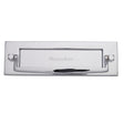 Heritage Brass Door Furniture Polished Chrome / Postal Knockers / 254 x 79mm (10 x 3") Heritage Brass - Postal Knocker 254 x 79mm - Polished Chrome Finish