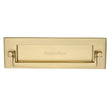 Heritage Brass Door Furniture Satin Brass / Postal Knockers / 254 x 79mm (10 x 3") Heritage Brass - Postal Knocker 254 x 79mm - Satin Brass Finish