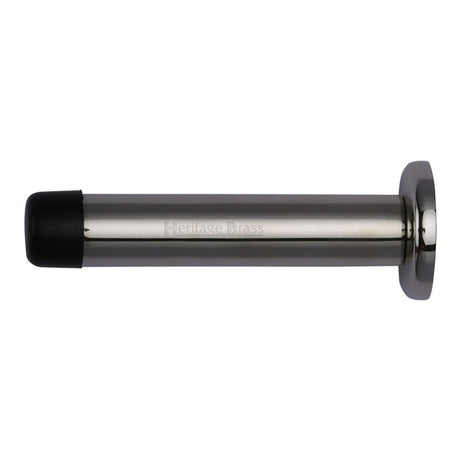 Heritage Brass Door Furniture Polished Nickel / Projection Door Stop Heritage Brass - Projection Door Stop 3" Polished Nickel Finish