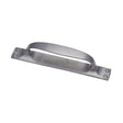 Heritage Brass Door Furniture Satin Chrome / Pull Handle (Backplate) Heritage Brass - Pull Handle on Plate Satin Chrome Finish