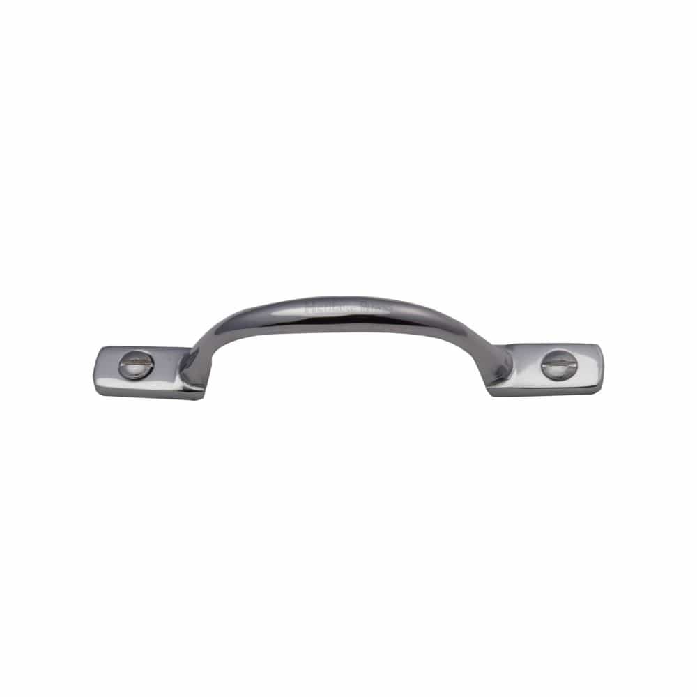 Heritage Brass Door Furniture Polished Chrome / Pull Handles (Face Fix) Heritage Brass - Pull Handle Russell Design 102mm Polished Chrome Finish