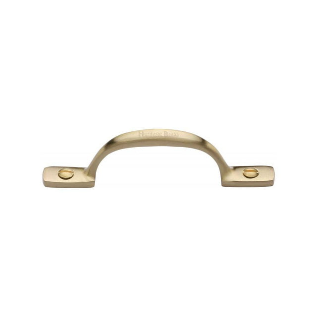 Heritage Brass Door Furniture Satin Brass / Pull Handles (Face Fix) Heritage Brass - Pull Handle Russell Design 102mm Satin Brass Finish