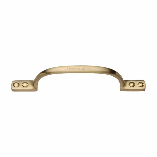 Heritage Brass Door Furniture Satin Brass / Pull Handles (Face Fix) Heritage Brass - Pull Handle Russell Design 152mm Satin Brass Finish
