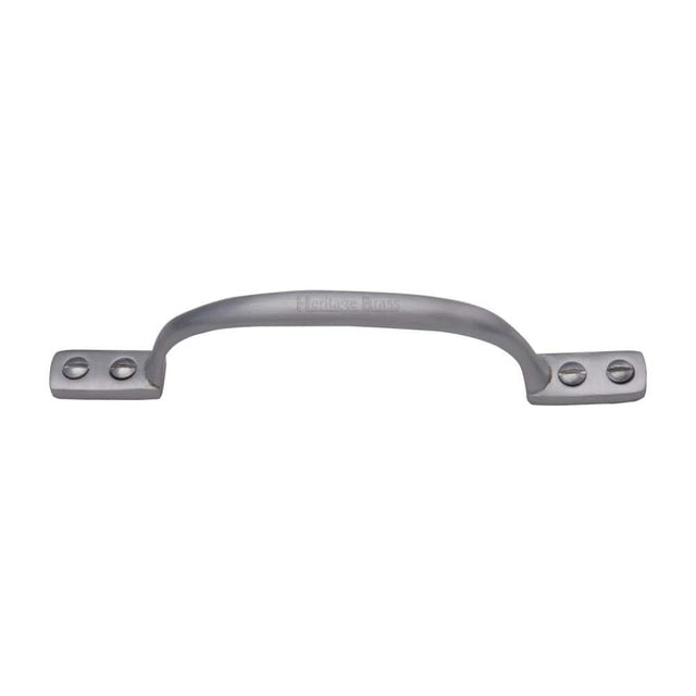 Heritage Brass Door Furniture Satin Chrome / Pull Handles (Face Fix) Heritage Brass - Pull Handle Russell Design 152mm Satin Chrome Finish