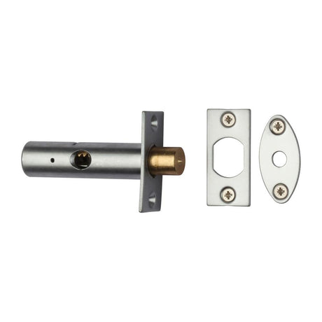 Heritage Brass Locks & Latches Satin Chrome / Rack Bolt Heritage Brass - Rack Bolt without Turn Satin Chrome Finish