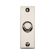 Heritage Brass Door Furniture Polished Nickel / Rectangular Bell Push Heritage Brass - Rectangular Bell Push Polished Nickel finish