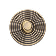 Heritage Brass Door Furniture Antique Brass / Reeded Bell Push Heritage Brass - Reeded Bell Push Antique Brass finish