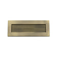 Heritage Brass Door Furniture Antique Brass / Letter Plates / 254 x 102mm (10 x 4") Heritage Brass - Reeded Letterplate 10" x 4" Antique Brass finish