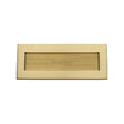 Heritage Brass Door Furniture Satin Brass / Letter Plates / 254 x 102mm (10 x 4") Heritage Brass - Reeded Letterplate 10 x 4 Satin Brass finish