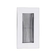 Heritage Brass Door Furniture Polished Chrome / Flush Handle / Rectangular Heritage Brass - Reeded Rectangular Flush Pull 105 x 58mm Polished Chrome Finish