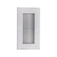 Heritage Brass Door Furniture Satin Chrome / Flush Handle / Rectangular Heritage Brass - Reeded Rectangular Flush Pull 105 x 58mm Satin Chrome Finish