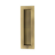 Heritage Brass Door Furniture Antique Brass / Flush Handle / Rectangular Heritage Brass - Reeded Rectangular Flush Pull 175 x 58mm Antique Brass Finish