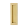 Heritage Brass Door Furniture Satin Brass / Flush Handle / Rectangular Heritage Brass - Reeded Rectangular Flush Pull 175 x 58mm Satin Brass Finish