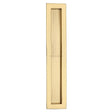 Heritage Brass Door Furniture Polished Brass / Flush Handle / Rectangular Heritage Brass - Reeded Rectangular Flush Pull 300 x 58mm Polished Brass Finish