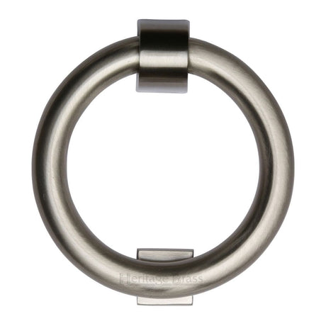 Heritage Brass Door Furniture Satin Nickel / Ring Door Knocker Heritage Brass - Ring Knocker Satin Nickel Finish