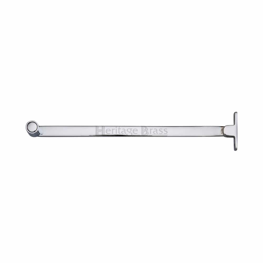 Heritage Brass Window Furniture Polished Chrome / Roller Arm Stay Heritage Brass - Roller Arm Stay 254mm Polished Chrome Finish