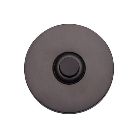 Heritage Brass Door Furniture Matt Bronze / Round Bell Push Heritage Brass - Round Bell Push Matt Bronze finish
