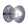 Heritage Brass Door Furniture Polished Chrome / Round Centre Door Knob Heritage Brass - Round Centre Door Knob 3" Polished Chrome Finish