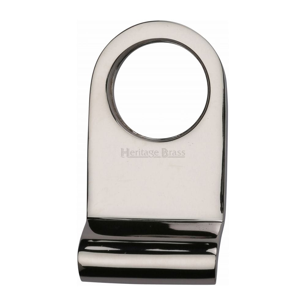 Heritage Brass Door Furniture Polished Nickel / Rim Profile Cylinder Pulls Heritage Brass - Round Cylinder Pull Polished Nickel Finish