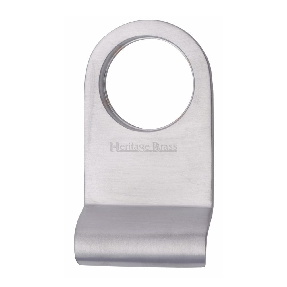 Heritage Brass Door Furniture Satin Chrome / Rim Profile Cylinder Pulls Heritage Brass - Round Cylinder Pull Satin Chrome Finish