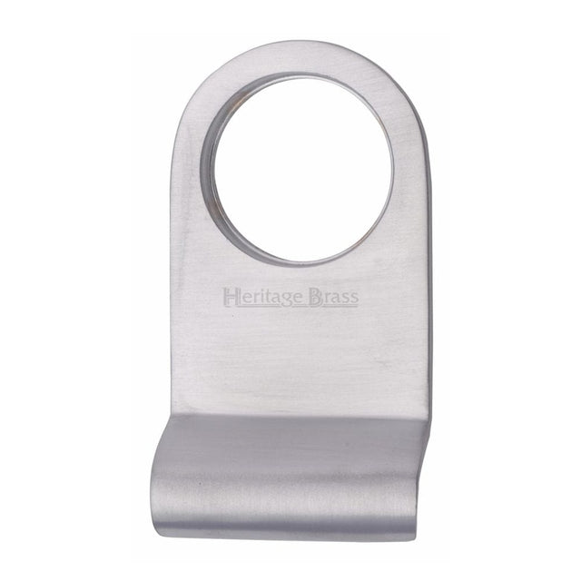 Heritage Brass Door Furniture Satin Chrome / Rim Profile Cylinder Pulls Heritage Brass - Round Cylinder Pull Satin Chrome Finish