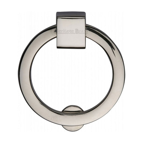 Heritage Brass Cabinet Hardware Polished Nickel / Cabinet Drop Pulls Heritage Brass - Round Drop Pull 63mm Polished Nickel Finish