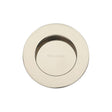 Heritage Brass Door Furniture Polished Nickel / Flush Handle / Round Heritage Brass - Round Flush Pull Polished Nickel Finish