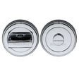 Heritage Brass Door Furniture Polished Chrome / Yes Heritage Brass - Round Turn & Release Cylinder with stepped edge Polished