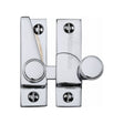 Heritage Brass Window Furniture Polished Chrome / Sash Window Quadrant Fasteners / No Heritage Brass - Sash Fastener Polished Chrome Finish