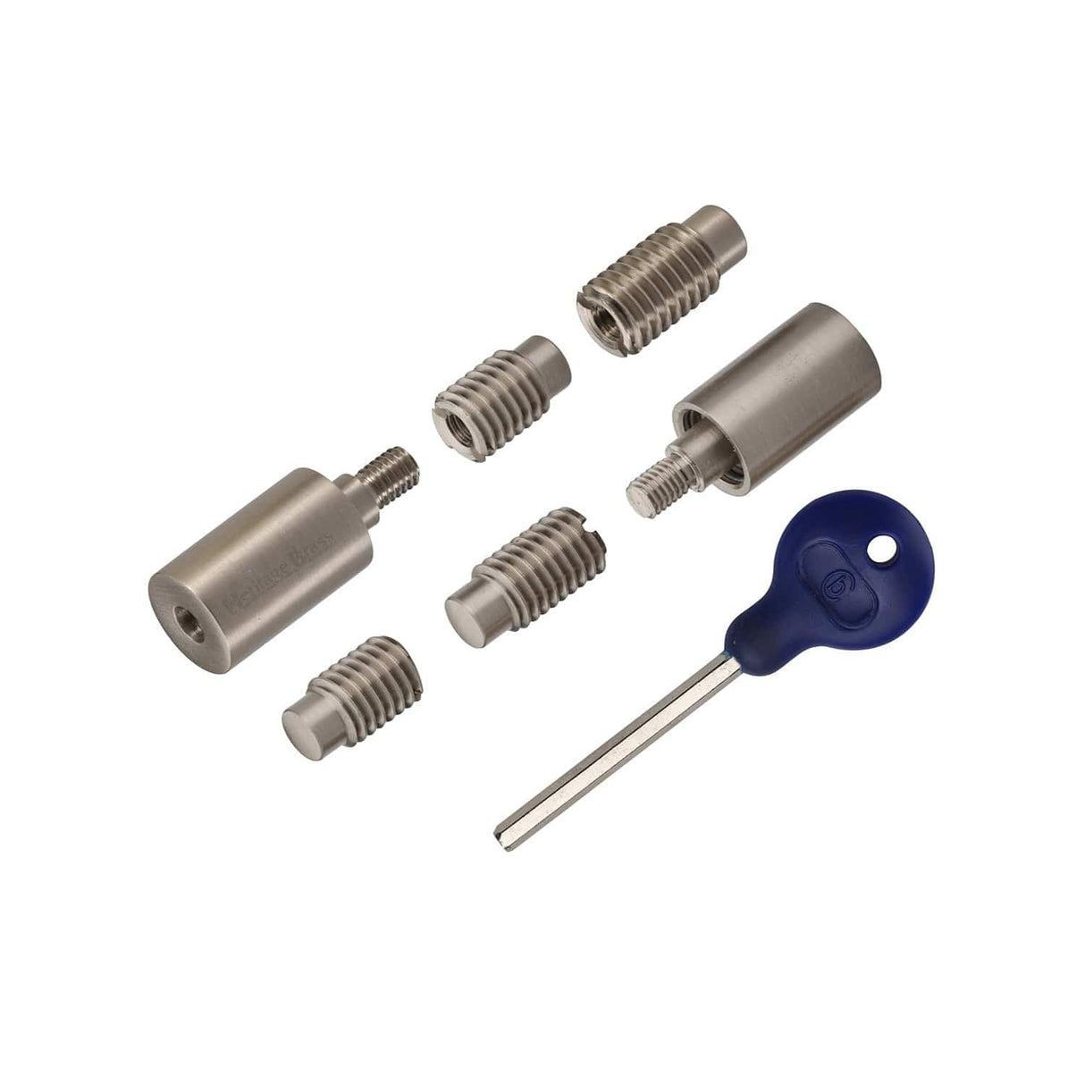 Heritage Brass Window Furniture Satin Nickel / Locking Sash Stops Heritage Brass - Sash Window Stop (pair) with key Satin Nickel