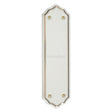 Heritage Brass Door Furniture Porcelain / Finger Plates / 274 x 75mm Heritage Brass - Shaped Fingerplate 274 x 75mm - Gold Line