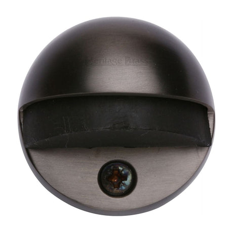 Heritage Brass Door Furniture Matt Bronze / Floor Door Stop Heritage Brass - Shielded Door Stop Matt Bronze Finish