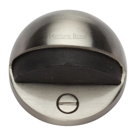 Heritage Brass Door Furniture Satin Nickel / Floor Door Stop Heritage Brass - Shielded Door Stop Satin Nickel Finish