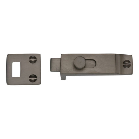 Heritage Brass Accessories Matt Bronze / Straight Surface Bolts Heritage Brass - Slide Bolt Matt Bronze Finish