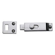 Heritage Brass Accessories Polished Chrome / Straight Surface Bolts Heritage Brass - Slide Bolt Polished Chrome Finish