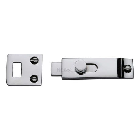 Heritage Brass Accessories Polished Chrome / Straight Surface Bolts Heritage Brass - Slide Bolt Polished Chrome Finish