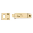 Heritage Brass Accessories Satin Brass / Straight Surface Bolts Heritage Brass - Slide Bolt Satin Brass Finish